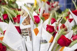 Leyenda de Sant Jordi y origen de la rosa roja